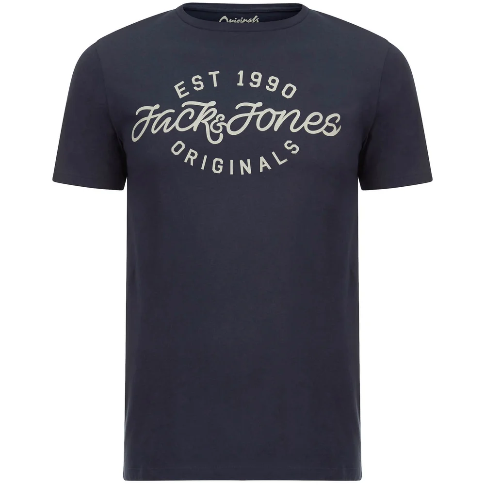 T-Shirt Originals Finish Jack & Jones -Marine - S - Bleu Image 1