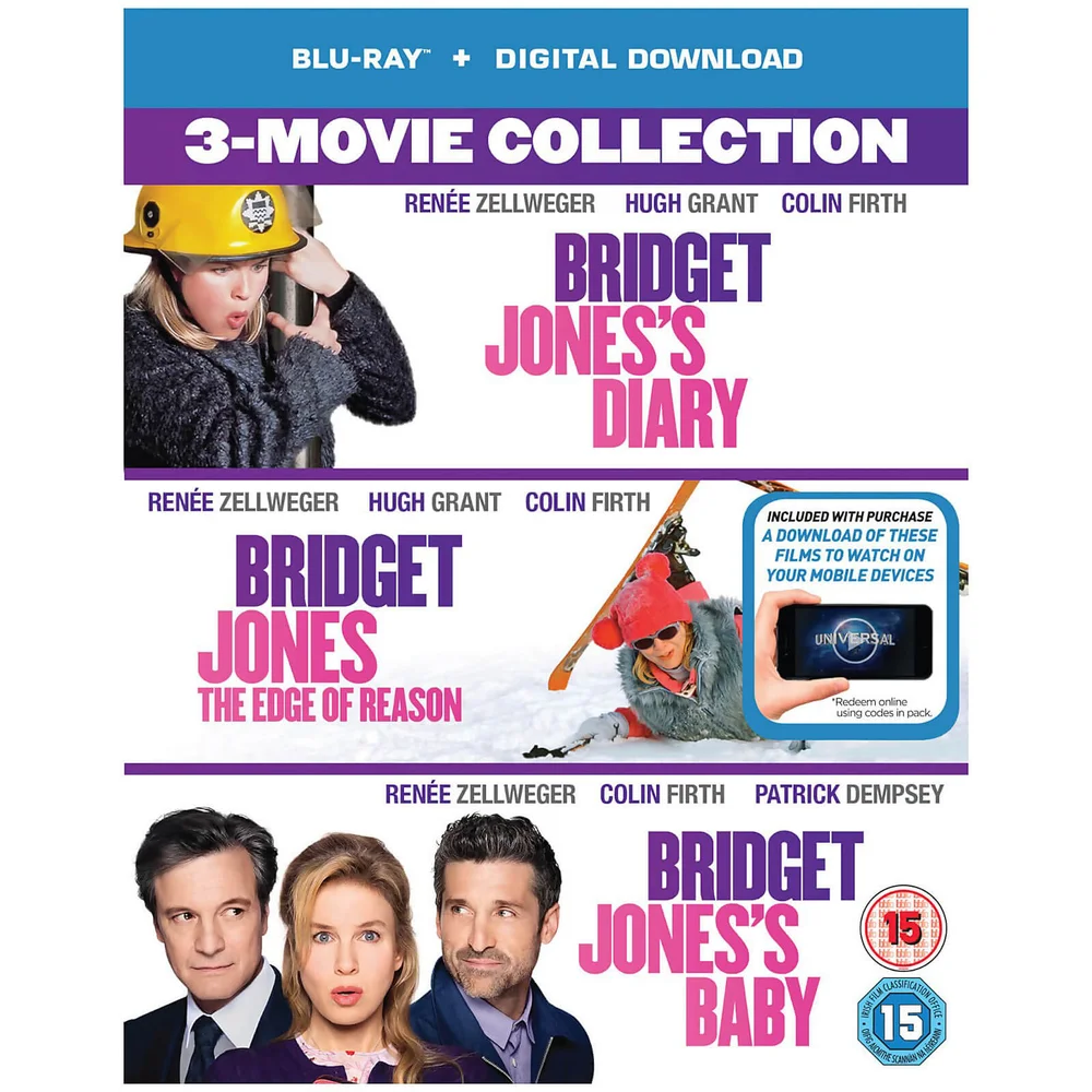 Le Journal de Bridget Jones/Bridget Jones : L'Âge de raison/Bridget Jones Baby Coffret Image 1