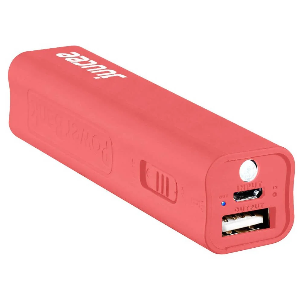 Batterie Externe Bitmore® Juucee™ 2600 + Torche -Rose Image 1