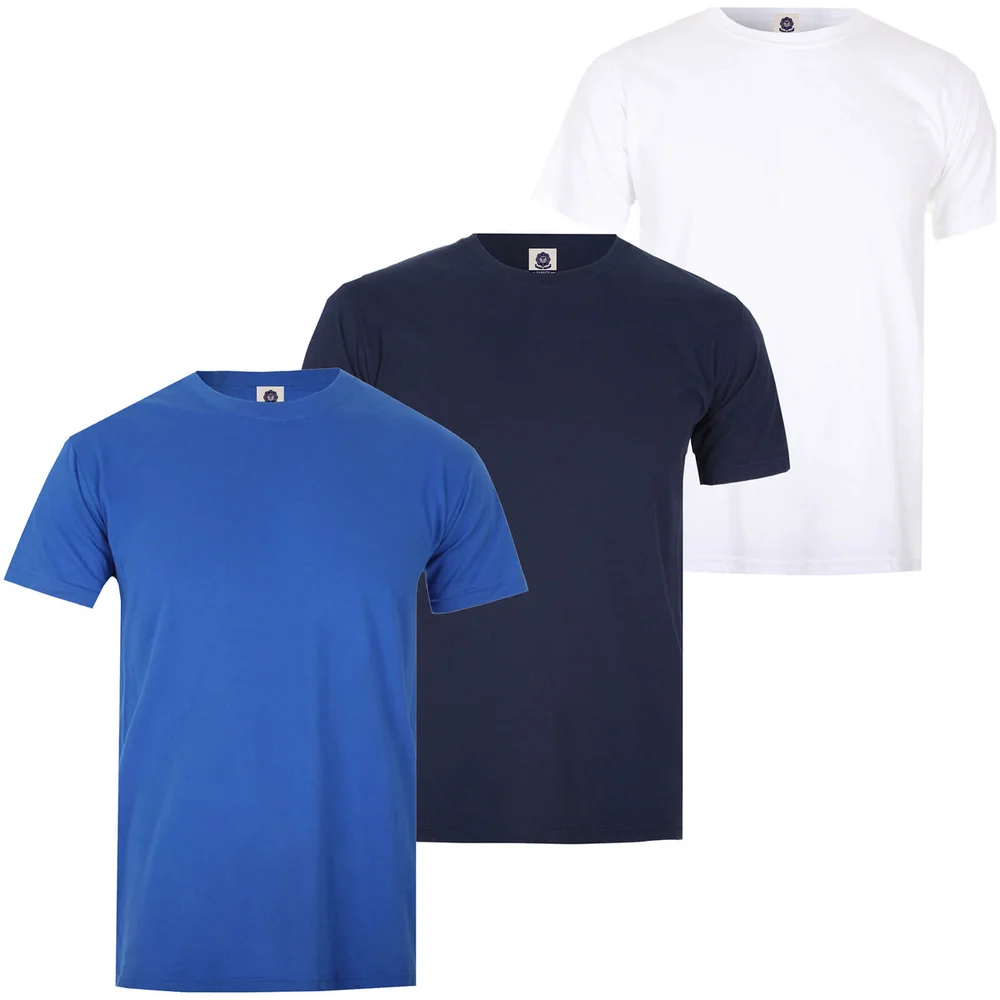 Lot de 3 T-Shirts Varsity Team Players -Bleu /Marine/Blanc - S Image 1