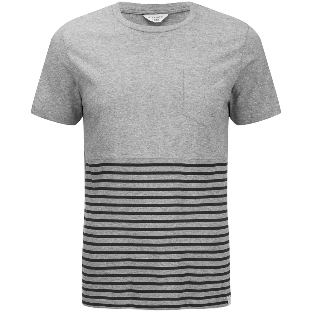T-Shirt Jack & Jones Homme Originals Wise -Gris Chiné - S - Gris Image 1