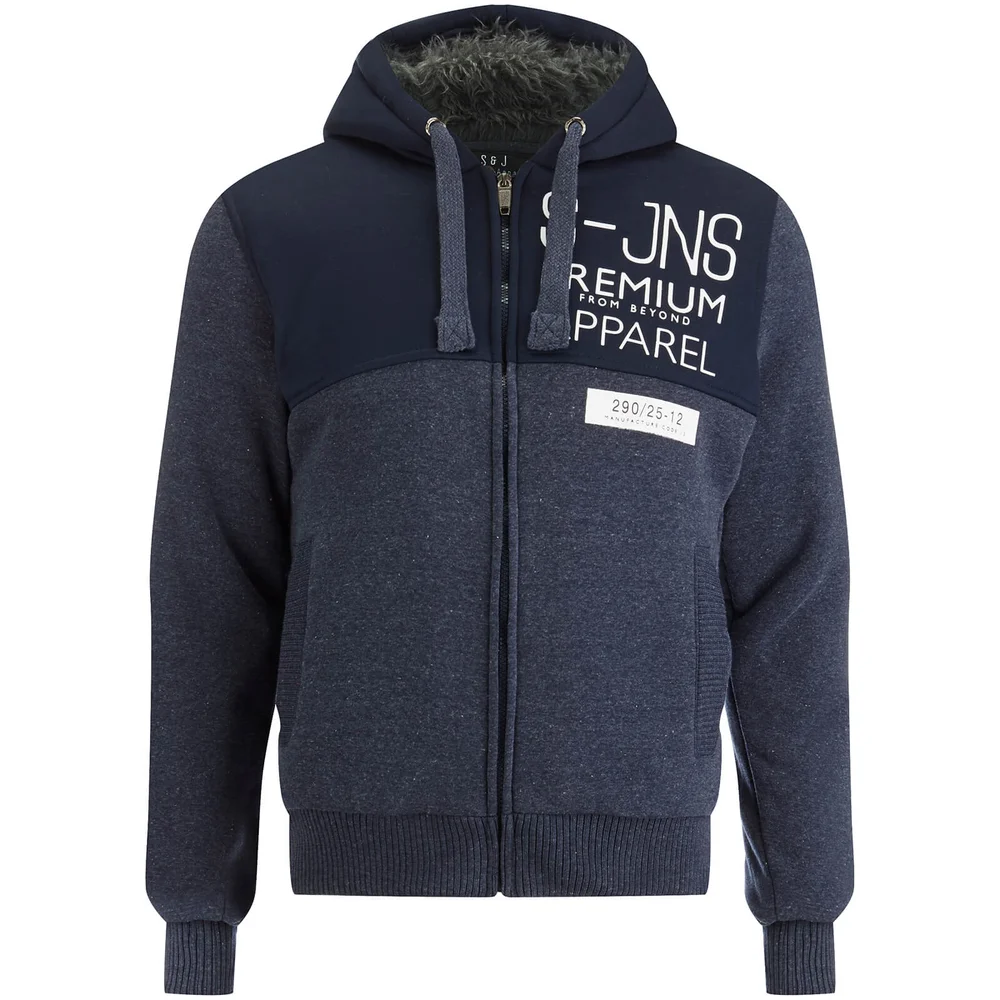 Sweat Homme Smith & Jones Enfilde Veste - Bleu Marine Chiné - S - Navy Image 1