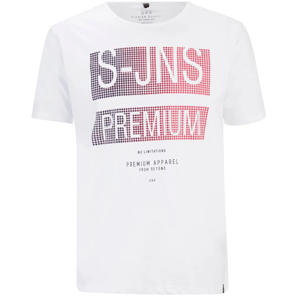 T-Shirt Homme Trapezoid Col Rond Smith & Jones -Blanc - S - Blanc Image 1