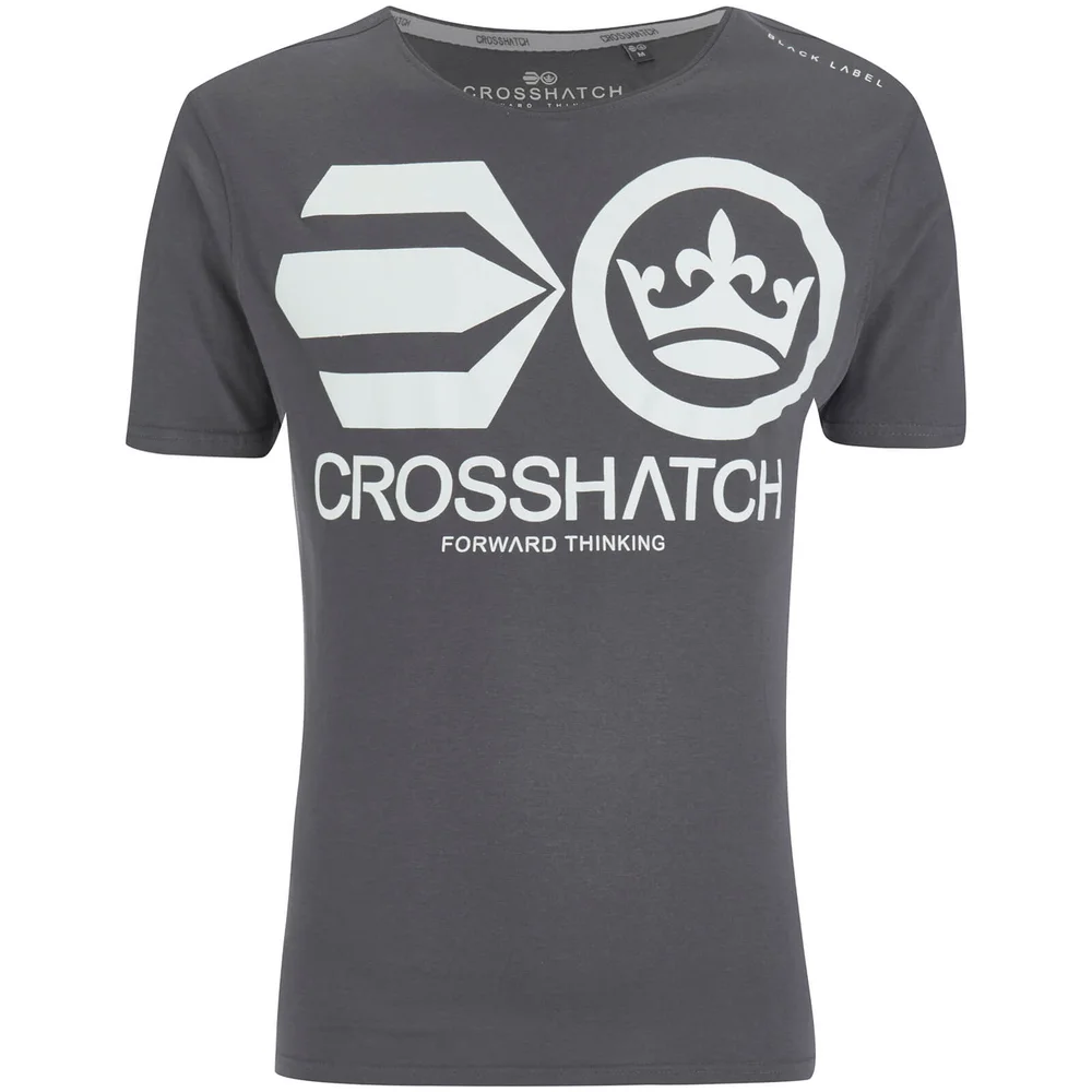 T-Shirt Homme Crosshatch Jomei - Acier - S - Gris Image 1