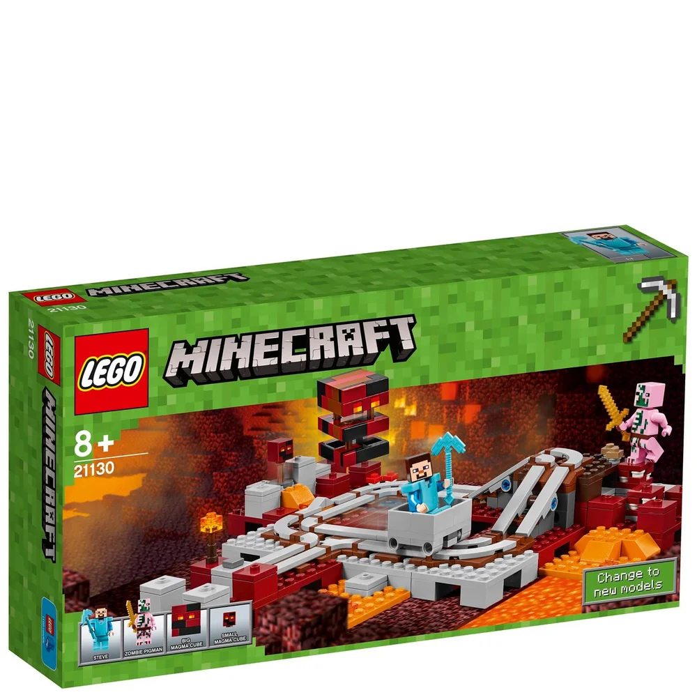 LEGO Minecraft: Les rails du Nether (21130) Image 1