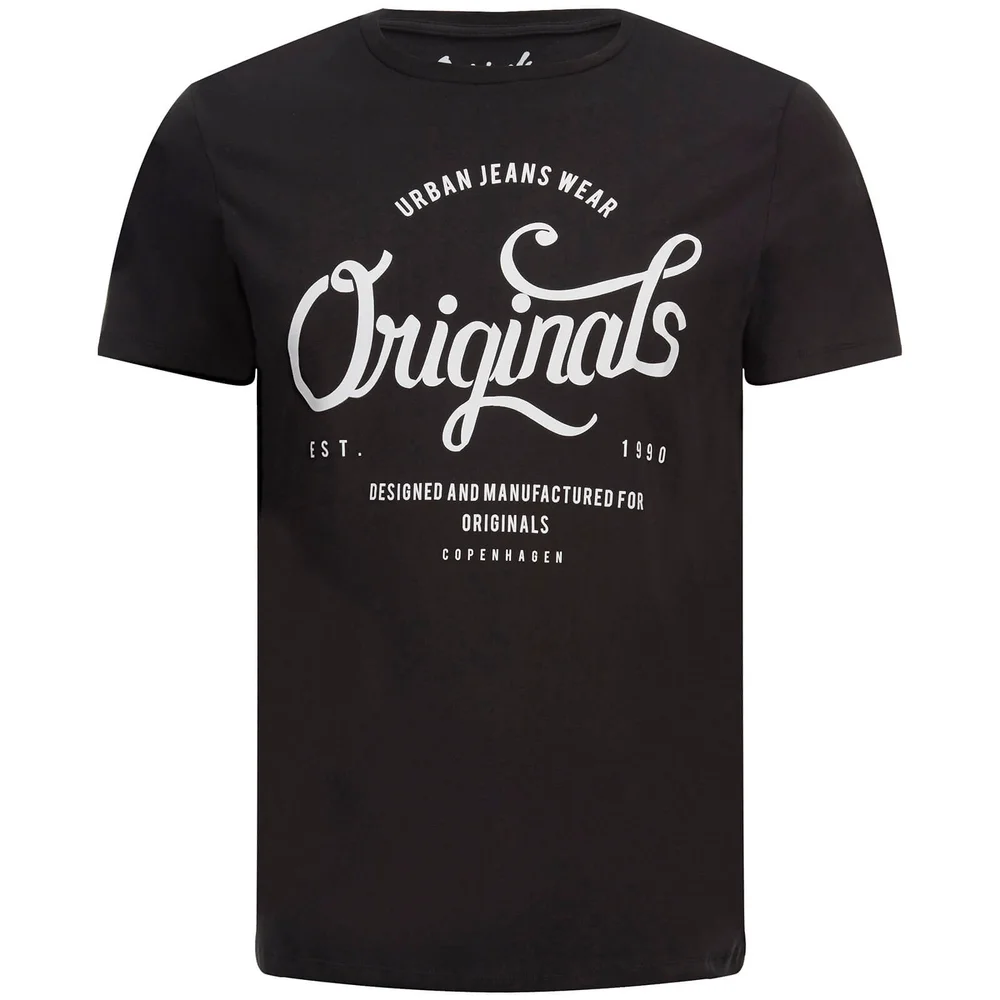 T-Shirt Homme Originals Raffa Jack & Jones -Noir - S - Noir Image 1