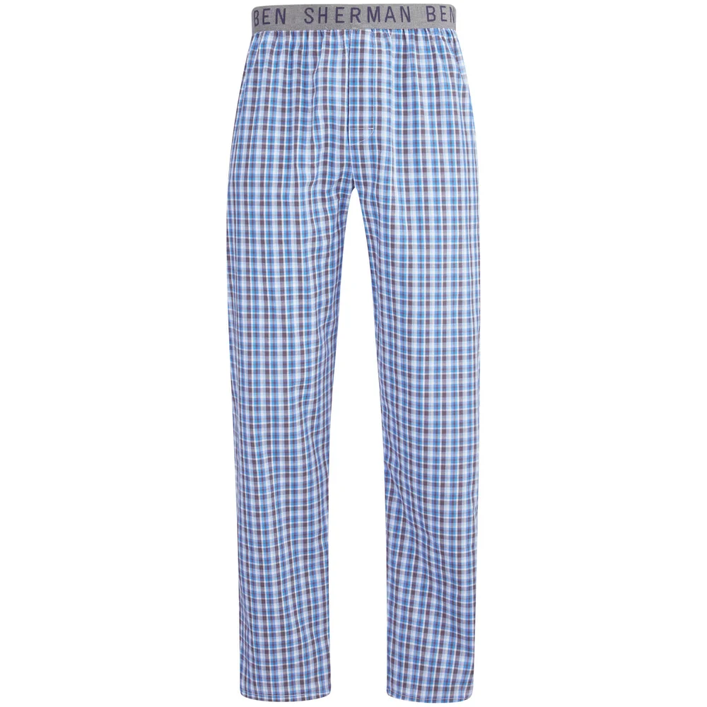 Pantalon Décontracté Ben Sherman pour Homme Richard -Bleu/Blanc/Noir - S - Bleu Image 1