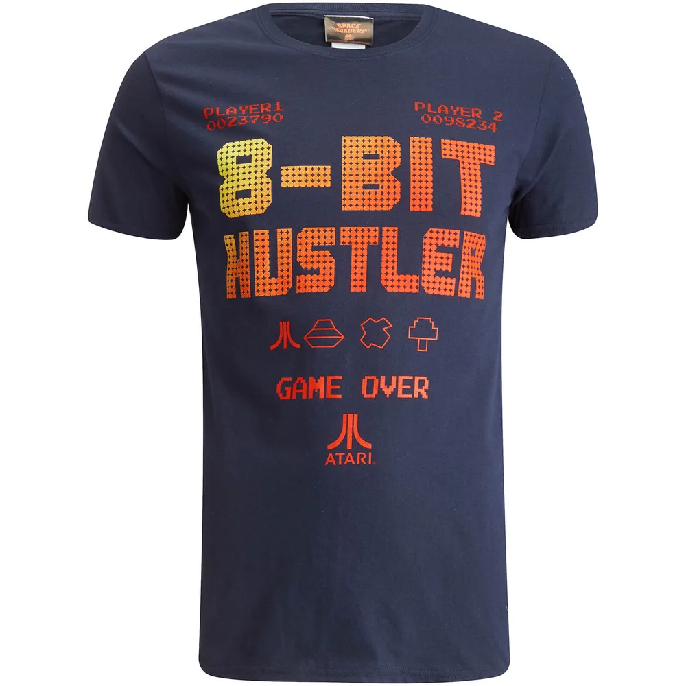 T-Shirt Homme 8 - Bit Hustler Atari - Bleu Marine - S Image 1