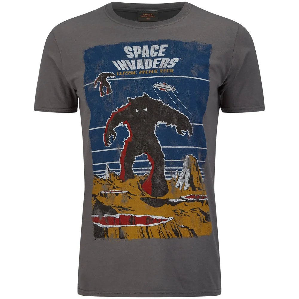 T-Shirt Homme Atari Space InVadors Arcade Graphics - Gris - S - Gris Image 1