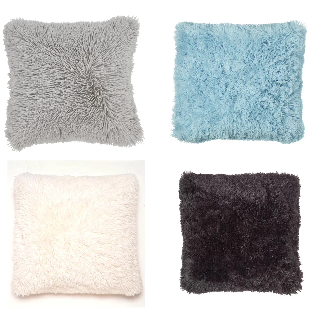 Housse de Coussin Cuddly Catherine Lansfield (45 cm x 45 cm) - Crème Image 1