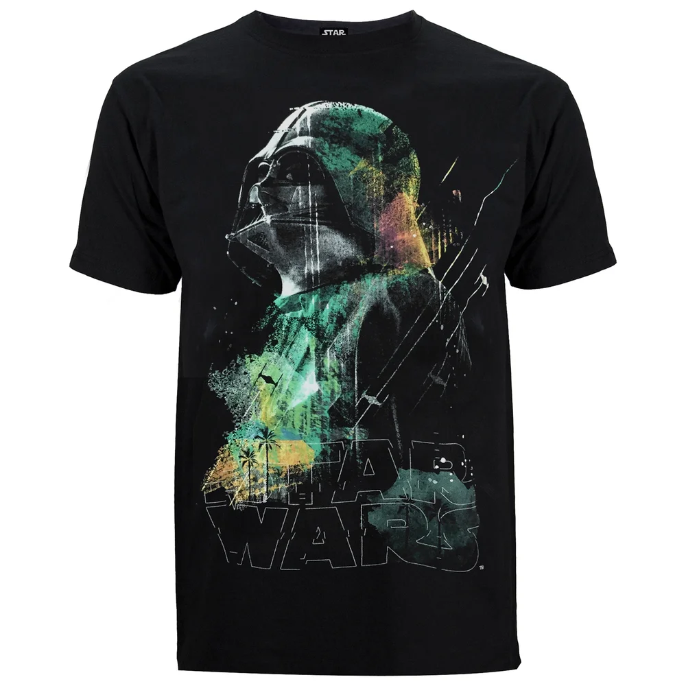 T-Shirt Homme Star Wars Rogue One Rainbow Effect Dark - Noir - S - Noir Image 1