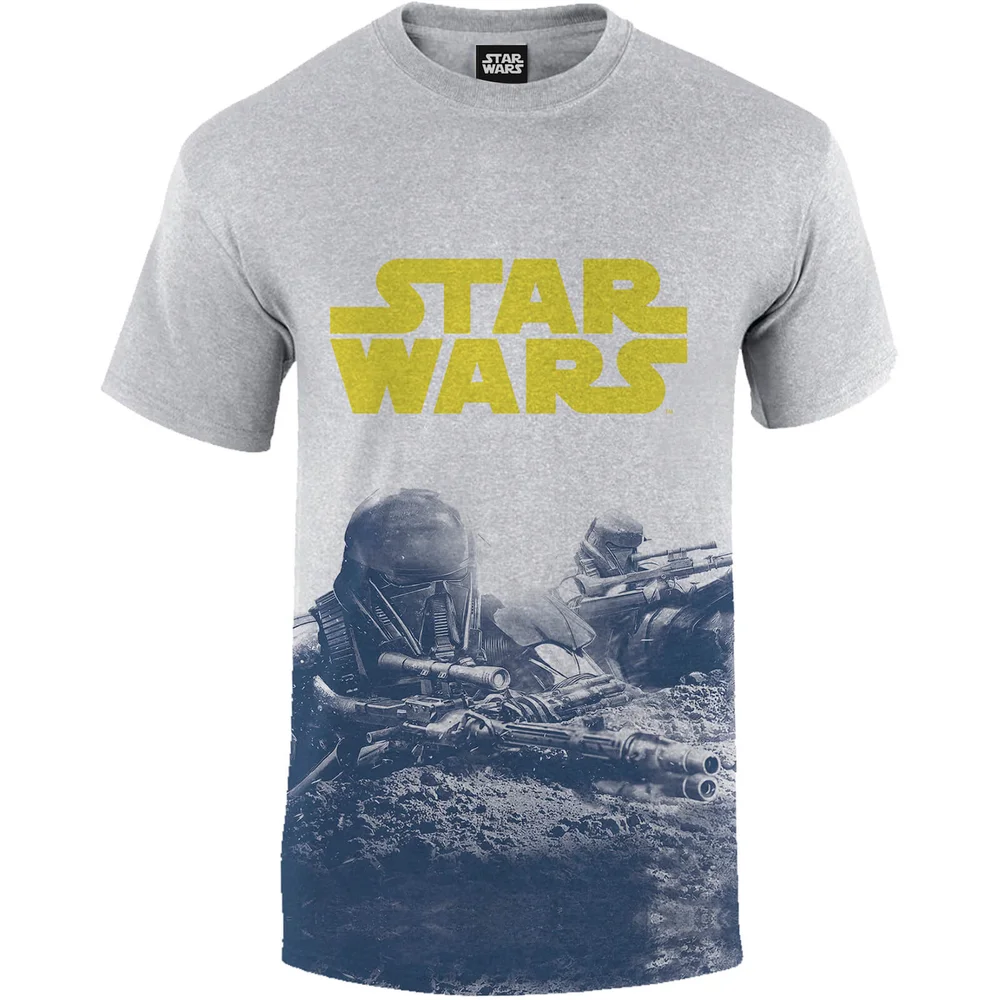 T-Shirt Homme Star Wars Rogue One Bleu Death Trooper - Gris - S - Gris Image 1