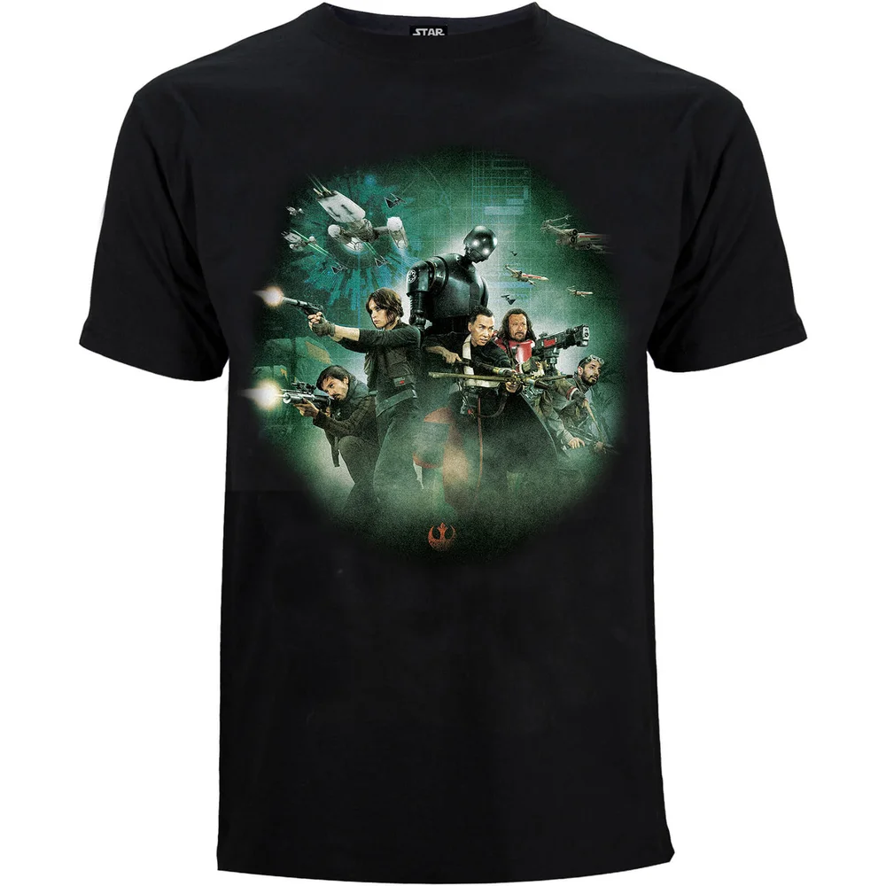 T-Shirt Homme Star Wars Rogue One Group Battle - Noir - S Image 1