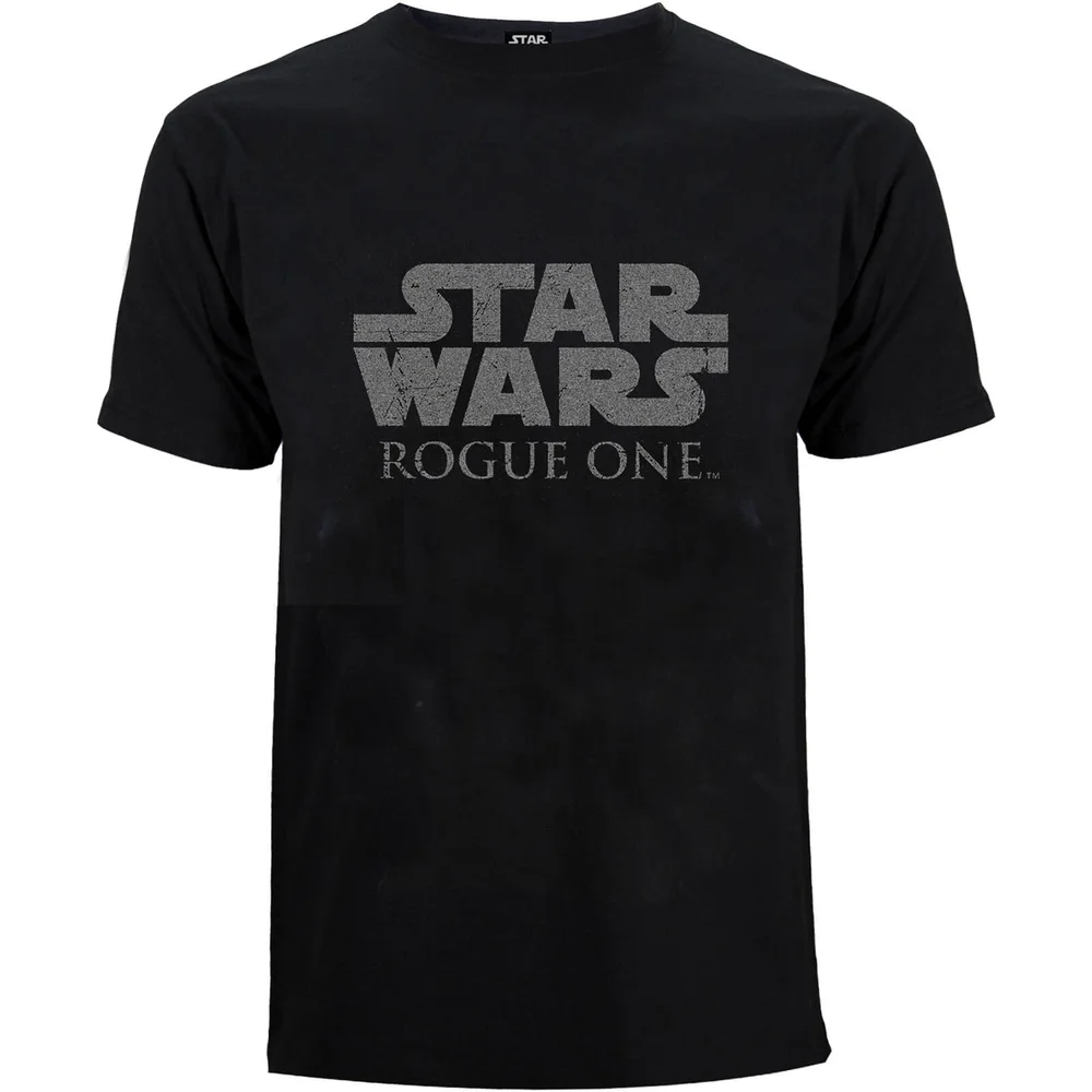 T-Shirt Homme Star Wars Rogue One Star Wars Logo - Noir - S - Noir Image 1