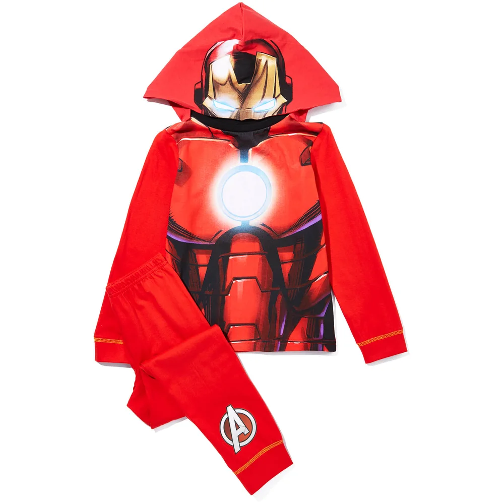 Pyjama pour Enfant - Marvel Iron Man (avec capuche) -Rouge - 2-3 years - Rouge Image 1