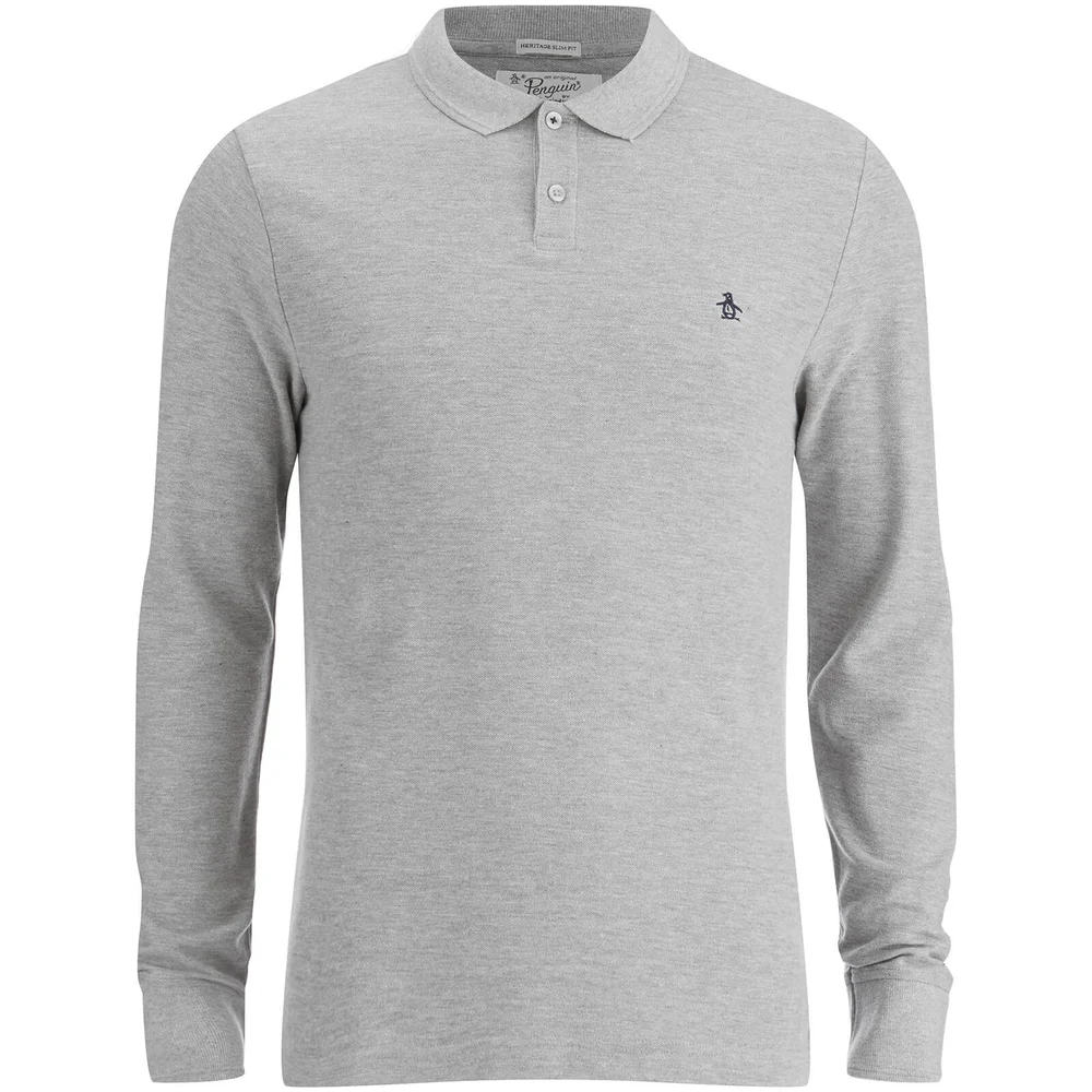 Polo Original Penguin pour Homme -Moucheté - S - Gris Image 1