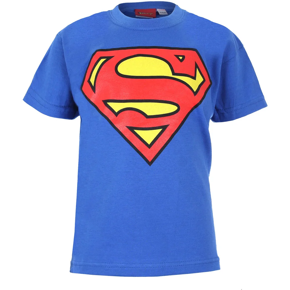T-shirt Enfant DC Comics Logo Superman - Bleu Roi - 7-8 ans - Bleu Image 1