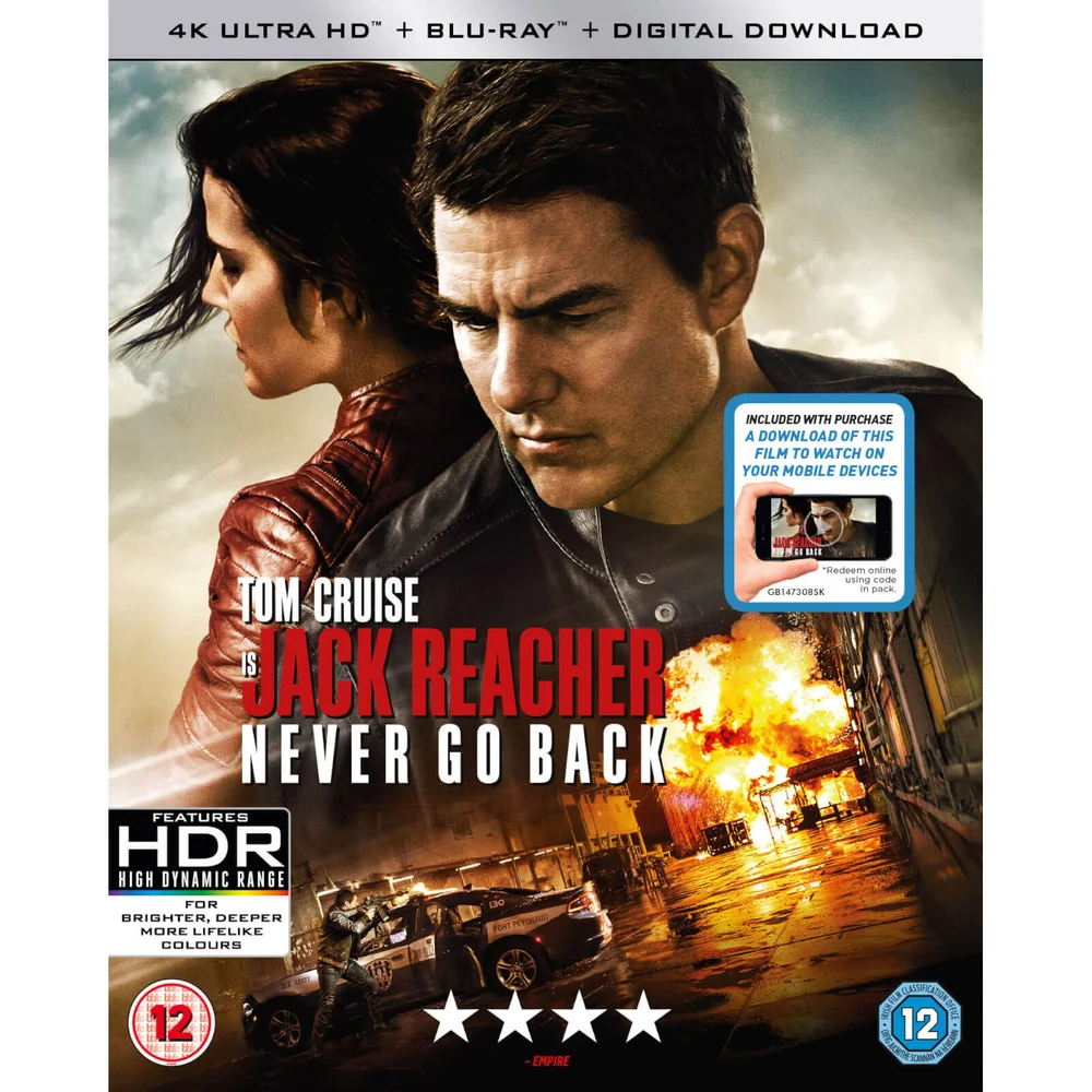 Jack Reacher : Never Go Back - 4K Ultra HD (avec téléchargement numérique) Image 1