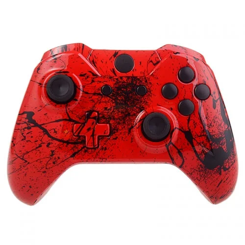 Manette Sans Fil Xbox One Custom -Rouge et Éclaboussures Image 1