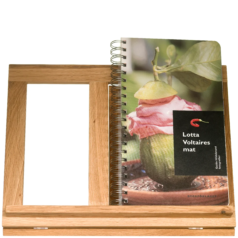 Stand en Chêne pour Livre de Cuisine -Sagaform Image 1