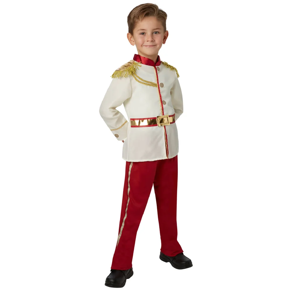 Disney Boys' Prince Charming Fancy Dress Costume - S - Cream/Red Image 1