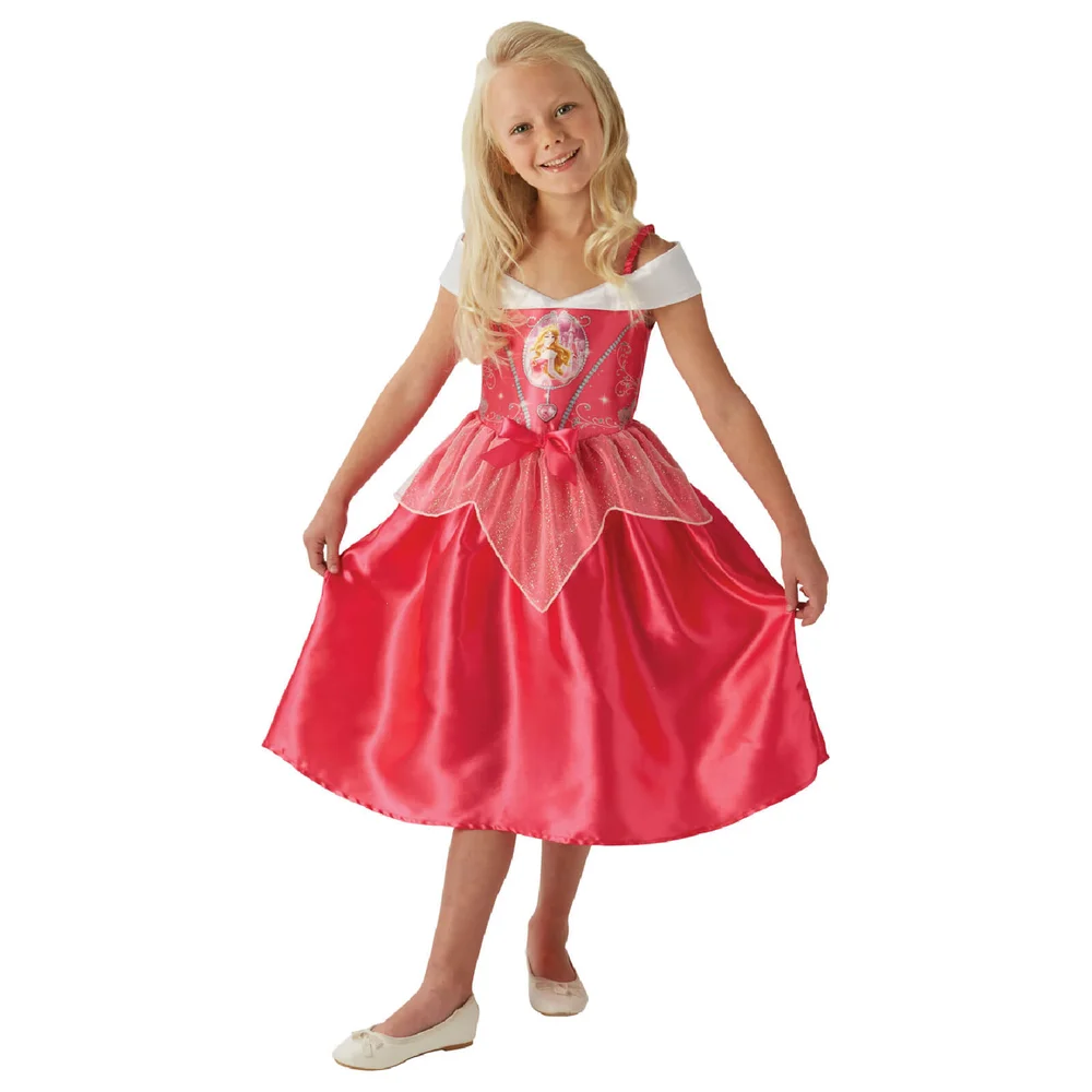 Disney Girls' Sleeping Beauty Fancy Dress Costume - S - Rose Image 1
