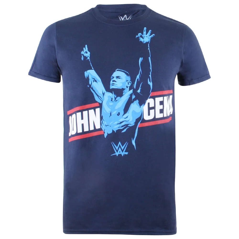 T-Shirt Homme WWE John Cena - Bleu Marine - S - Navy Image 1