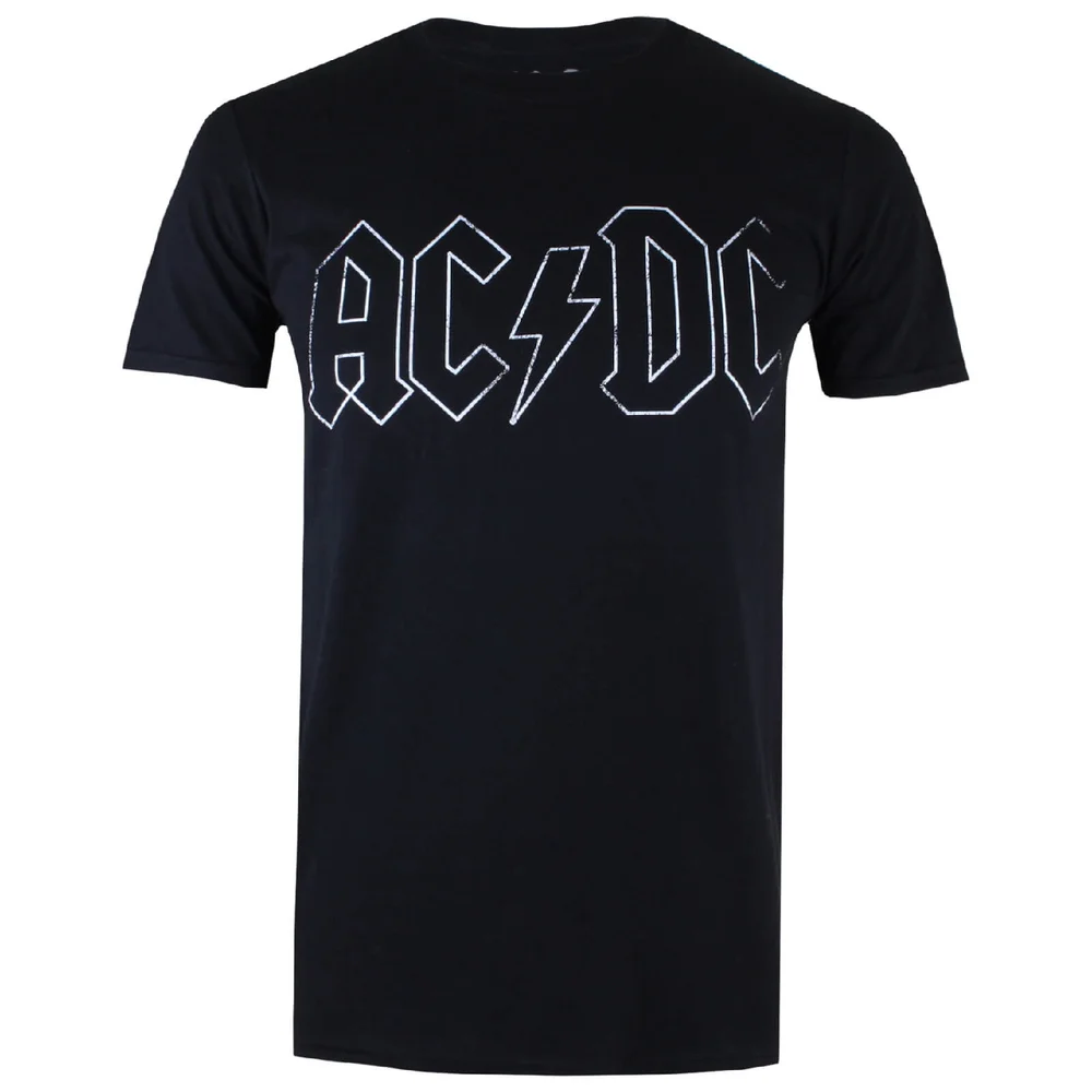 T-Shirt AC/DC Lettres -Noir - S - Noir Image 1