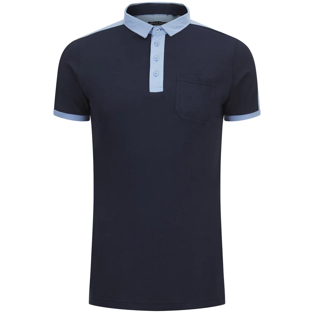 Polo Homme Mozi Brave Soul - Bleu/Marine - S - Bleu Image 1