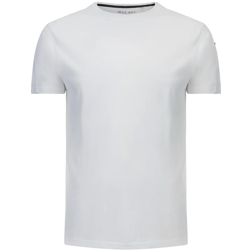 T-Shirt Homme Kershaw Pocket Sleeve Brave Soul -Blanc - S - Blanc Image 1
