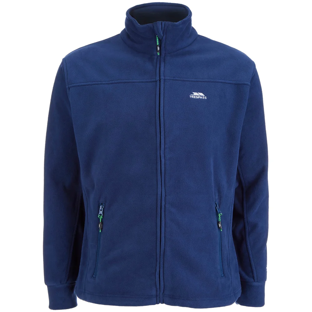 Pull Trespass pour Homme Bernal Full Zip Fleece -Marine - S - Bleu Image 1