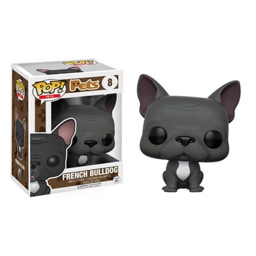 Figurine Funko Pop! Pop! Pets Bouledogue Gris Image 1