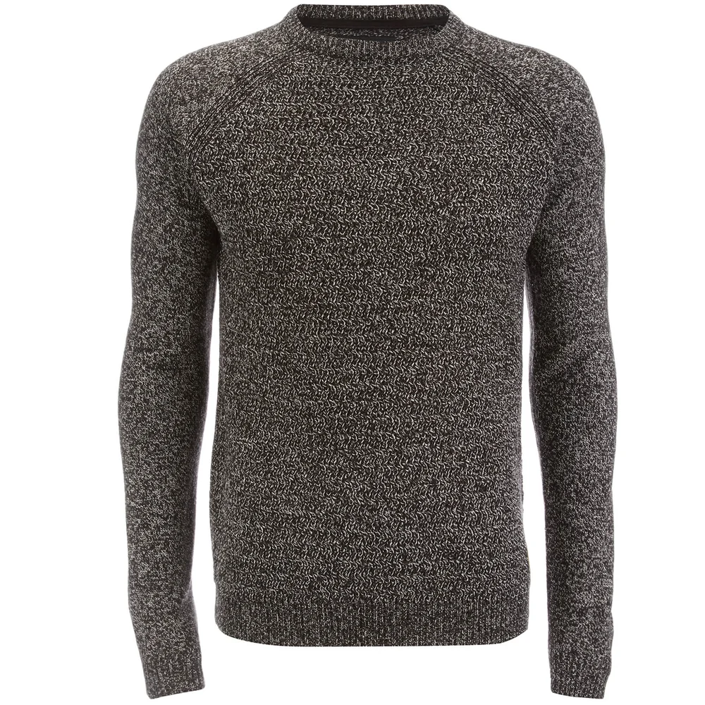 Pull Threadbare pour Homme Chartwell Raglan -Noir/Ecru - S - Noir Image 1