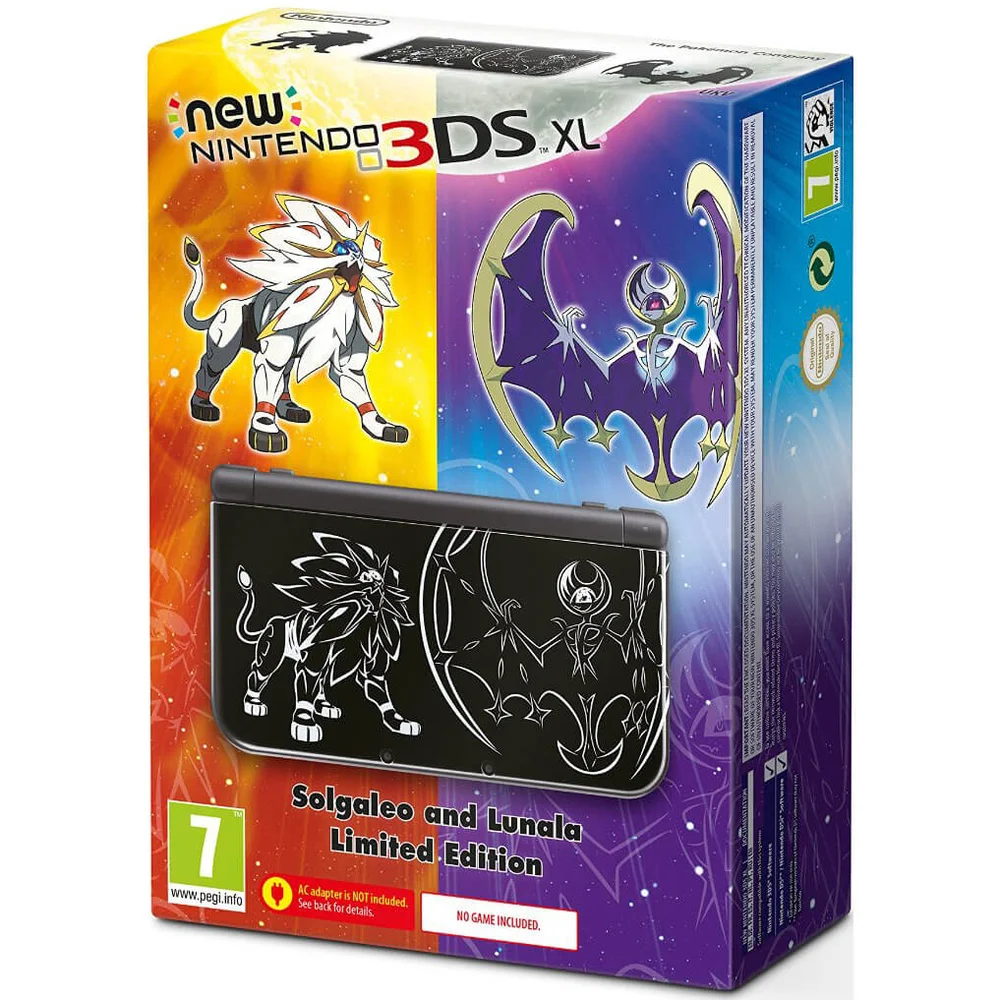 New Nintendo 3DS XL Solgaleo Lunala Black Edition Image 1