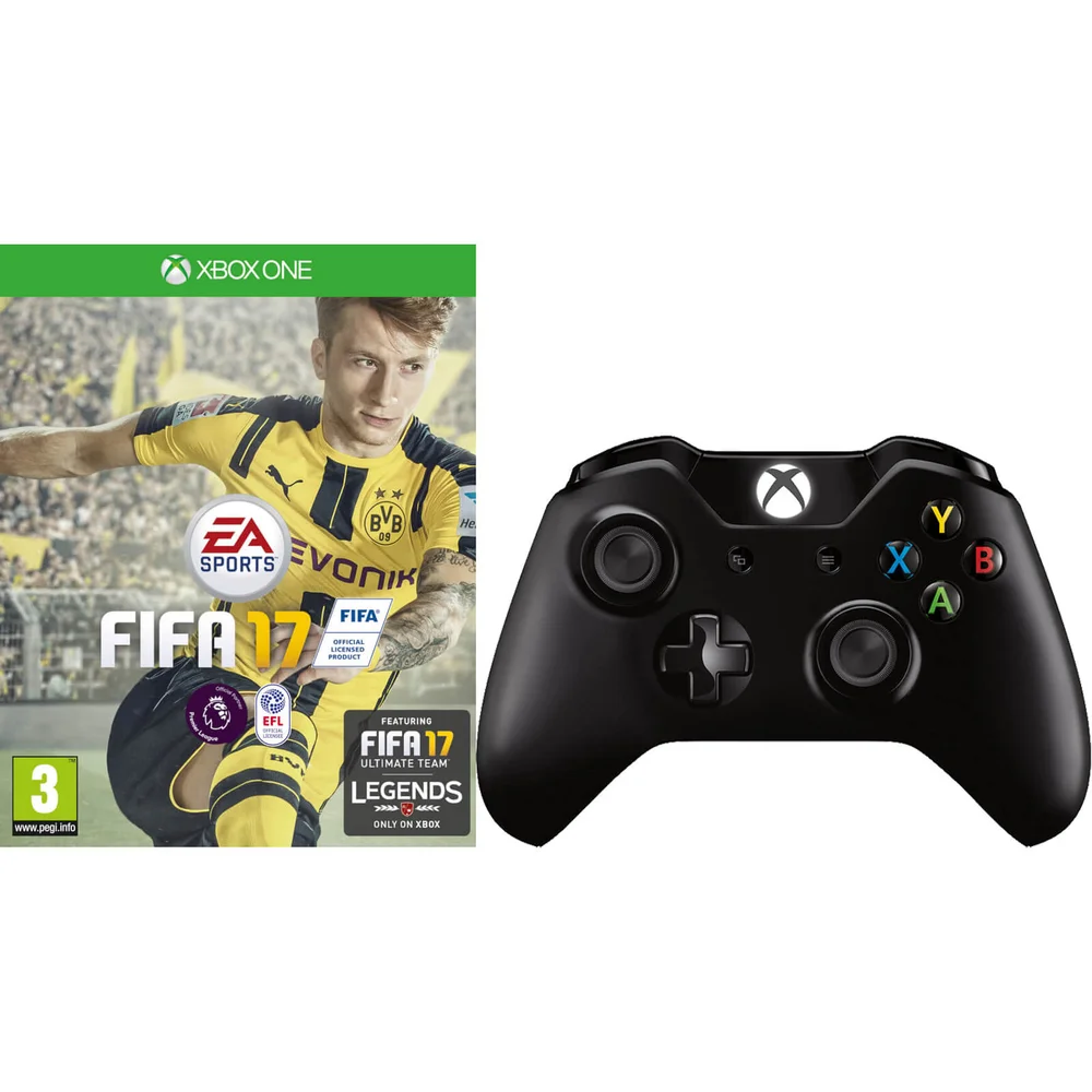 FIFA 17 Avec une Manette Xbox One Sans Fil Image 1