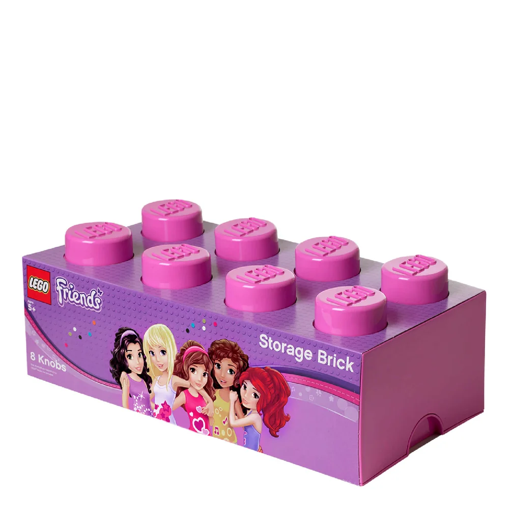 Brique de rangement LEGO® Friends 8 tenons - Rose Image 1