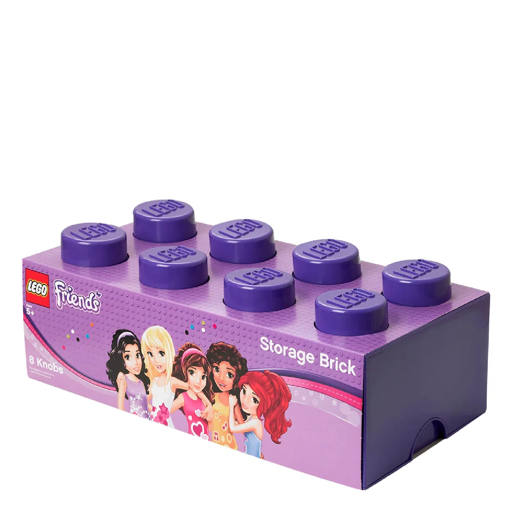 Brique de rangement LEGO® Friends 8 tenons - Violet Image 1