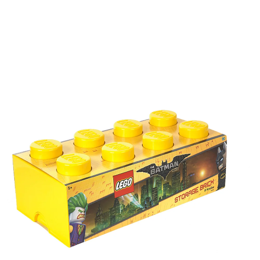 LEGO Batman: Brique de rangement jaune 8 tenons Image 1