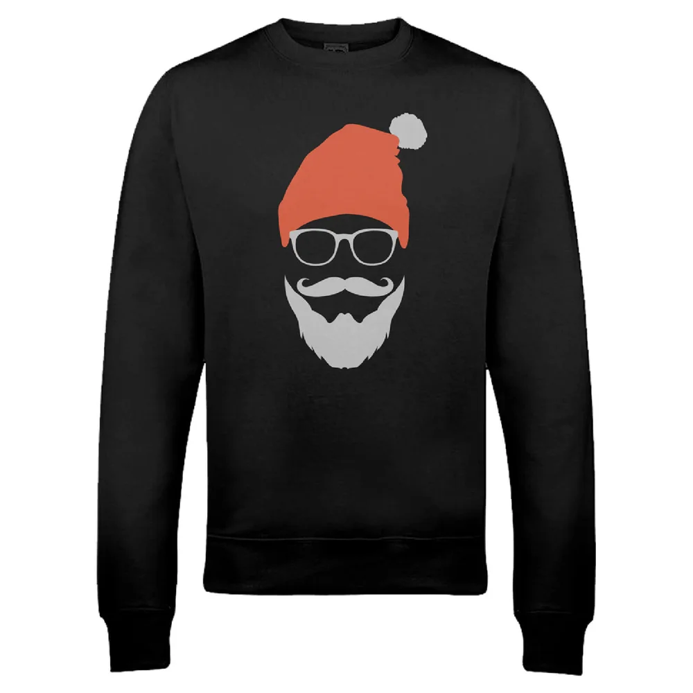 Pull de Noël Homme Père Noël Cool - Noir - S Image 1