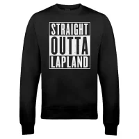 Pull de Noël Homme Straight Outta Lapland - Noir