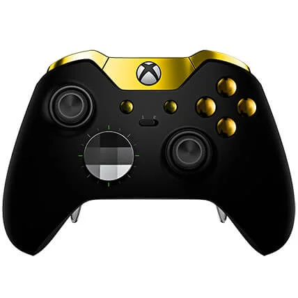Manette sans fil Custom Elite Xbox One -Noir Mat et Or Image 1