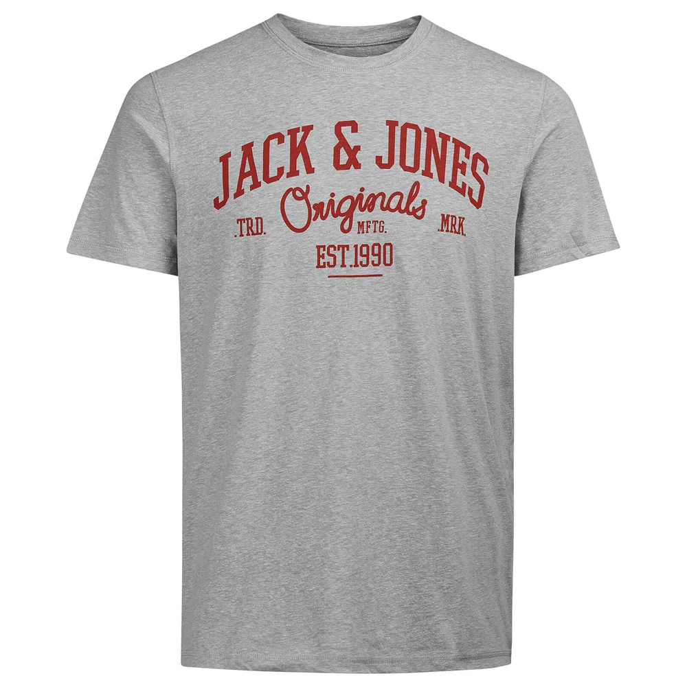 T-Shirt Homme Originals Jolla Jack & Jones - Gris Chiné - S - Gris Image 1