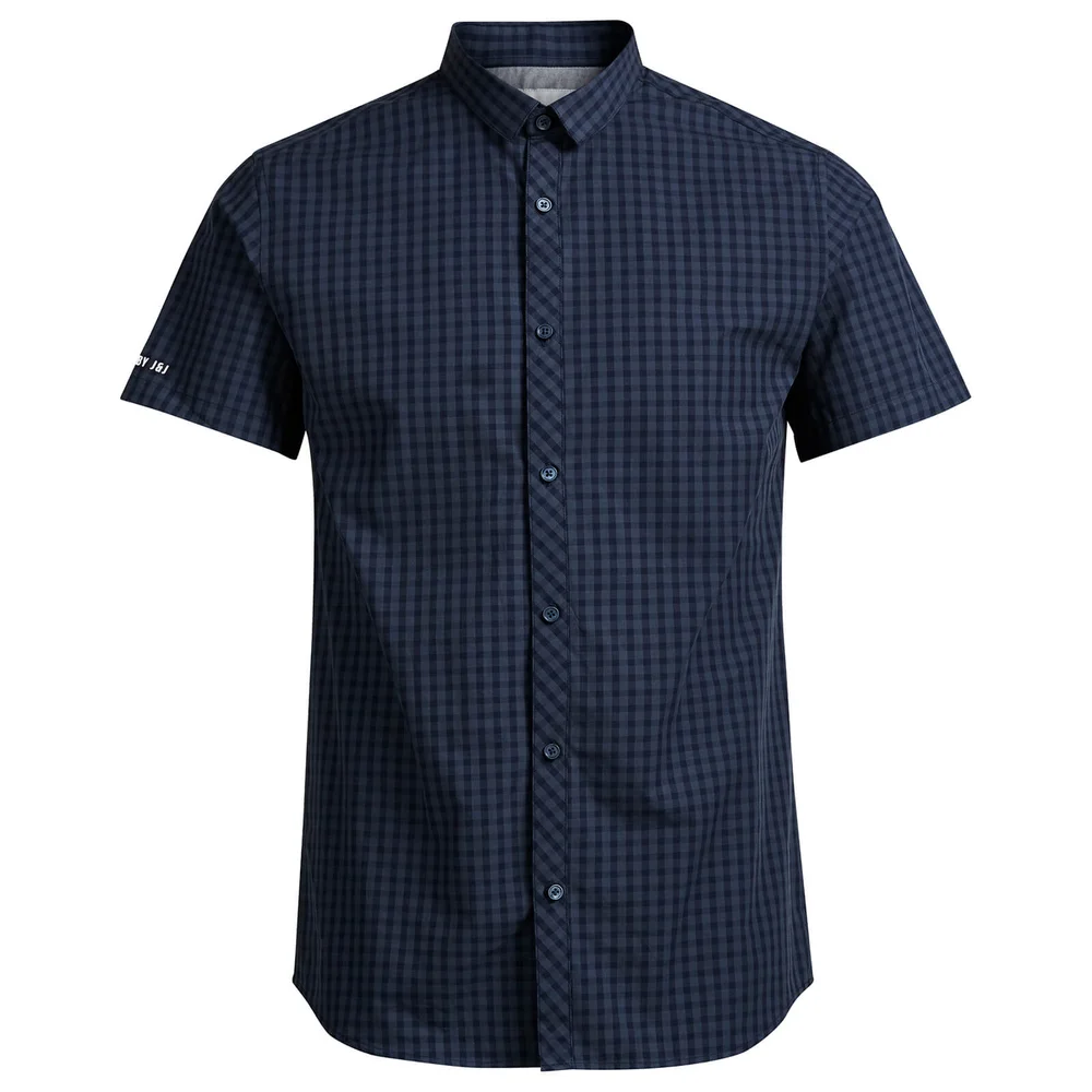 Chemise Manches Courtes Core Day Jack & Jones - Bleu Marine - S - Bleu Image 1