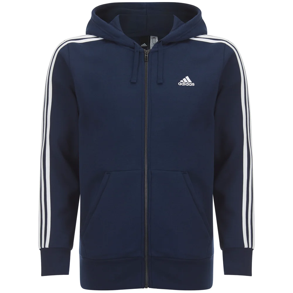 Veste à Capuche Homme Essential 3 Stripe adidas - Bleu Marine - S - Bleu Image 1