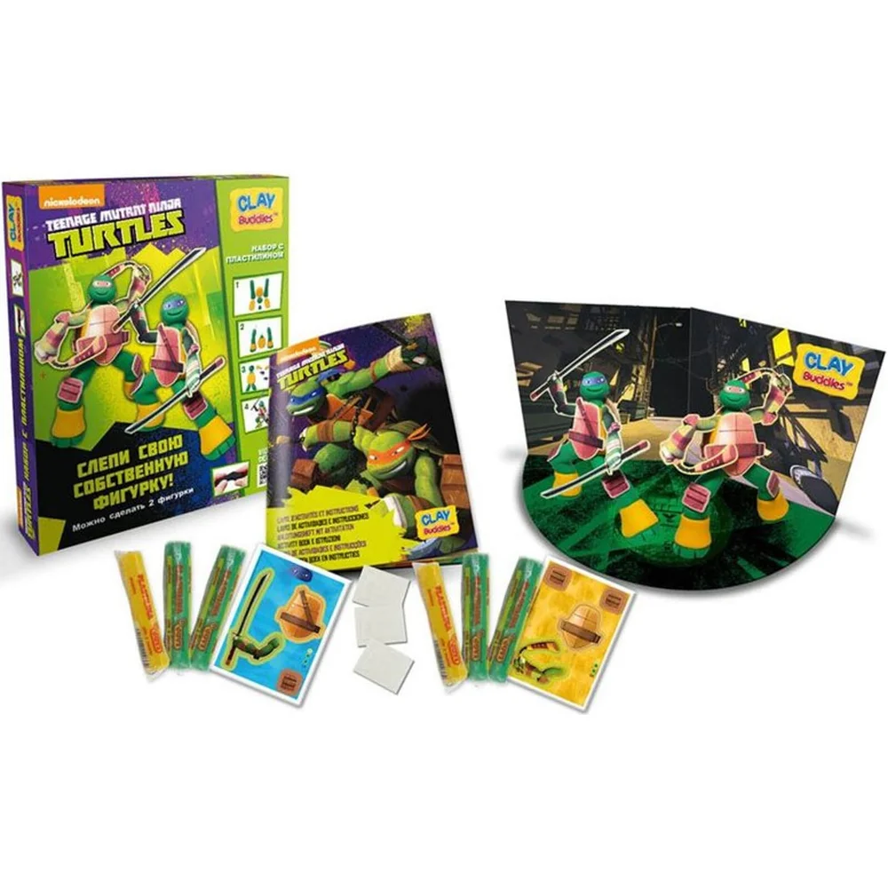 Les Tortues Ninja Pack de bricolage, modelage et créationpour enfants Image 1