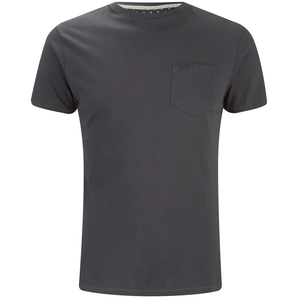 T-Shirt Homme Jack Poche et Col Rond Threadbare -Charbon - S - Gris Image 1