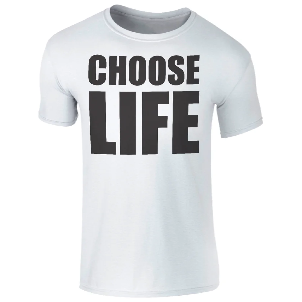 T-Shirt Homme Choose Life -Blanc - S - Blanc Image 1