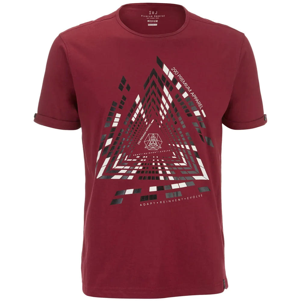 T-Shirt Imafonte Triangle Smith & Jones -Rouge - S Image 1