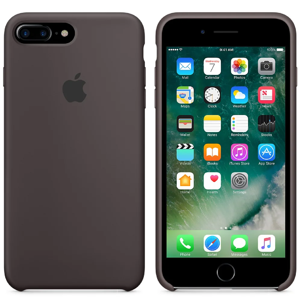 Étui en Silicone pour iPhone 7 Plus -Cacao Image 1