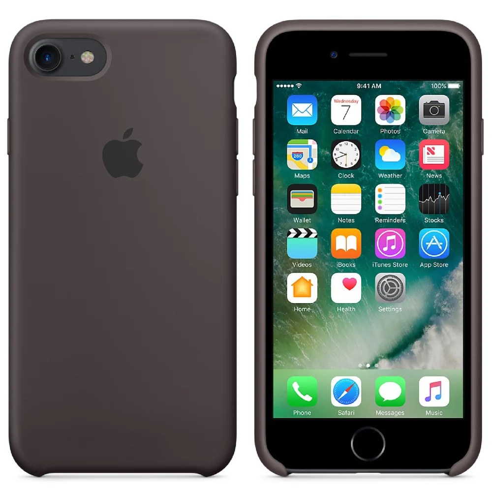 Étui en Silicone pour iPhone 7 -Cacao Image 1